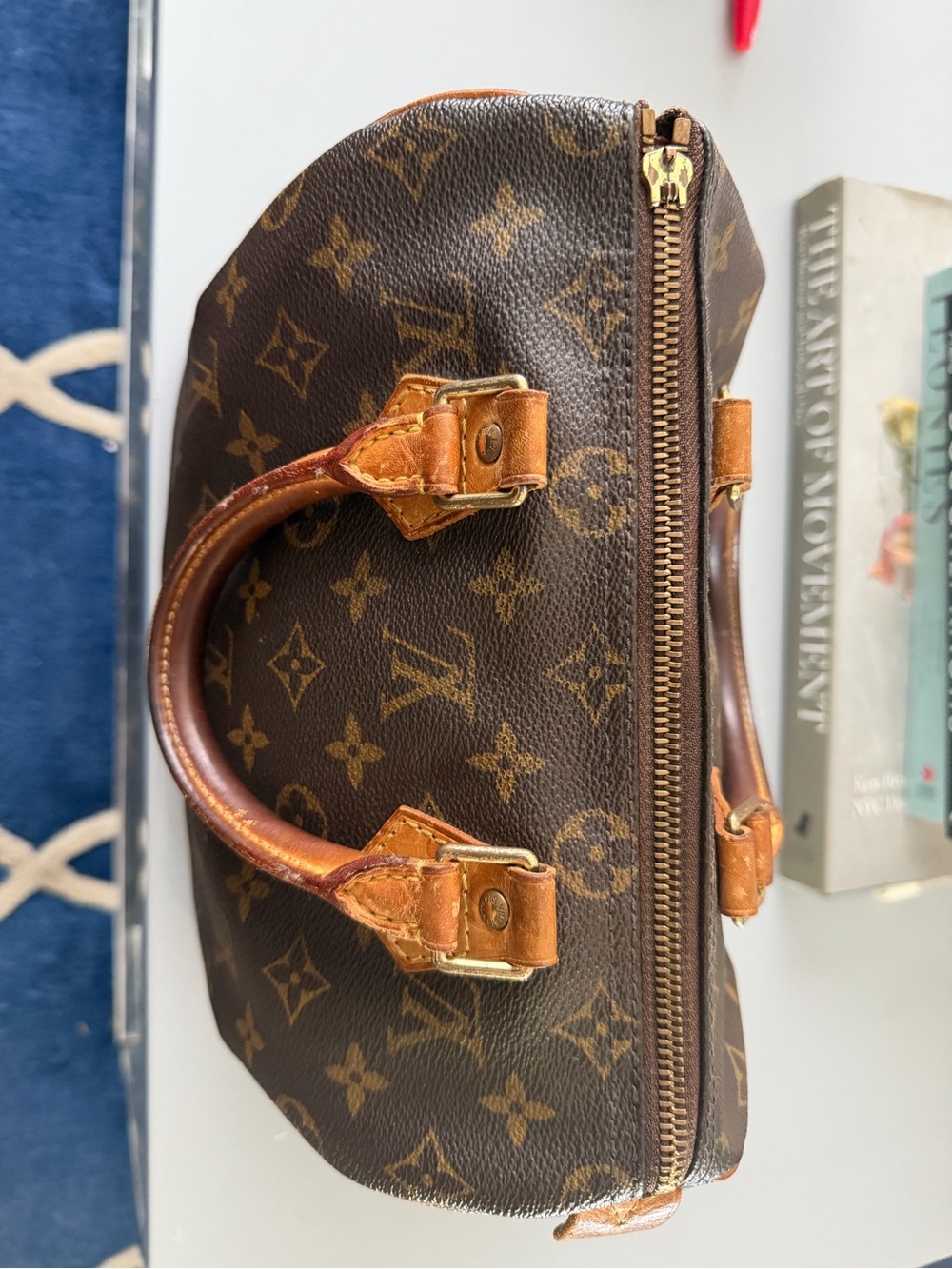 Louis Vuitton Monogram Top Handle Satchel - Brown/Tan - Picture 5 of 16